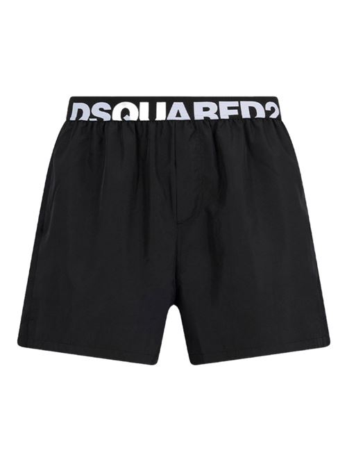 Boxer uomo Dsquared2 nero bianco Dsquared | D7B626560010