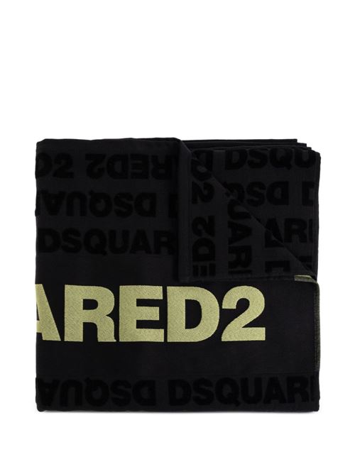 Telo mare Dsquared2 nero giallo Dsquared | D7P006610014