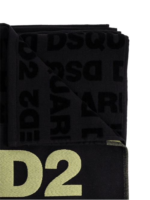 Telo mare Dsquared2 nero giallo Dsquared | D7P006610014