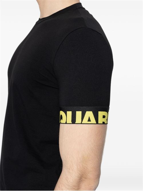 T-shirt uomo mezza manica nera Dsquared | D9M3S6190014
