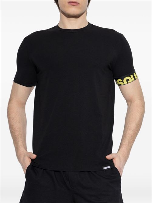 T-shirt uomo mezza manica nera Dsquared | D9M3S6190014