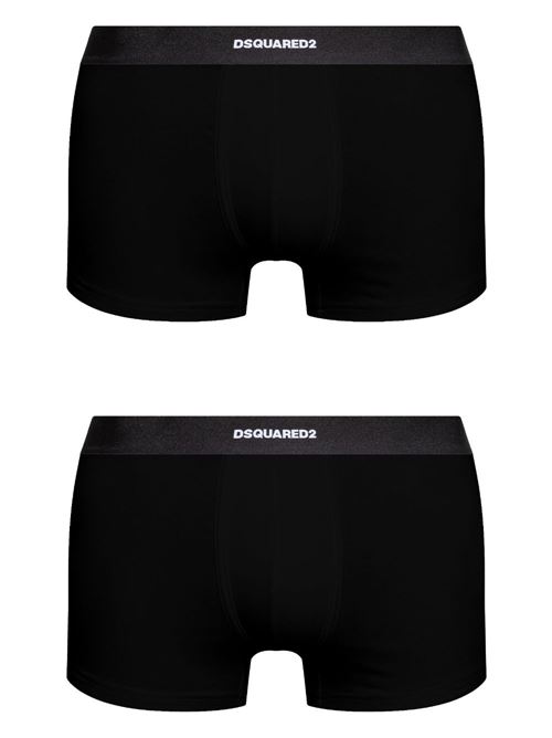 Boxer intimo uomo Dsquared2 2 pack neri Dsquared | DCX210070001