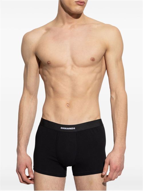 Boxer intimo uomo Dsquared2 2 pack neri Dsquared | DCX210070001