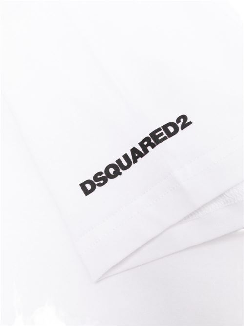 T-shirt uomo Dsquared2 2 pack bianche Dsquared | DCX290070100