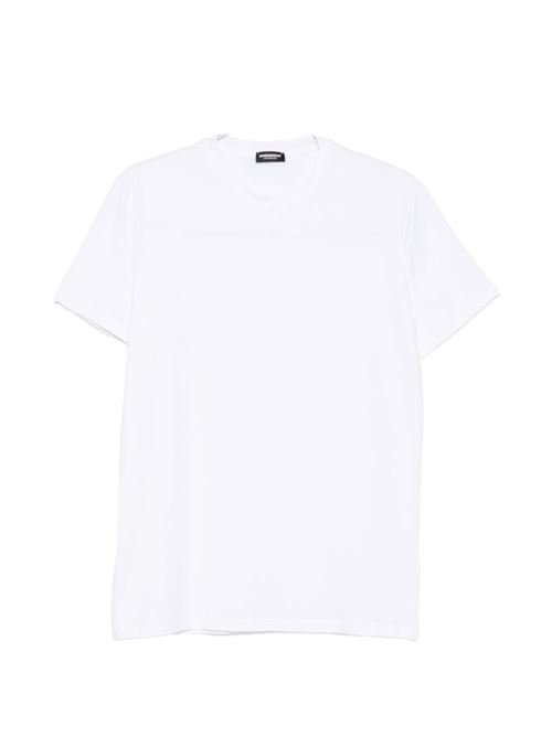 T-shirt uomo mezza manica bianca 3 pack Dsquared | DCX390060100