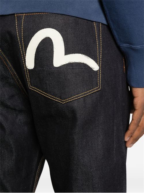 Jeans uomo Evisu indigo con logo gabbiano EVISU | 2EAHTM5JE1233INDIGO