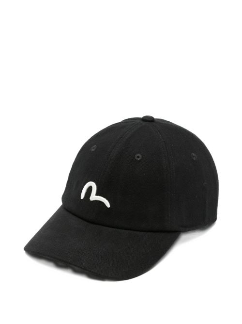 Cappello uomo Evisu nero con logo EVISU | 2EAHTU5HT1238BLACK