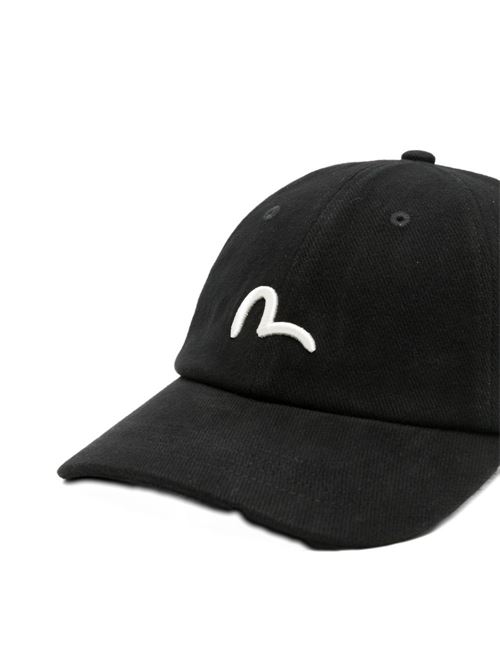 Cappello uomo Evisu nero con logo EVISU | 2EAHTU5HT1238BLACK