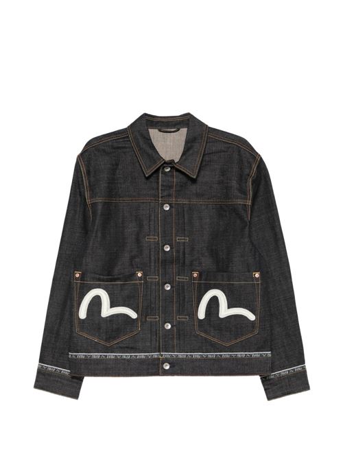 Giacca uomo Evisu indigo in denim EVISU | 2ESHTM6DJ1001INDIGO