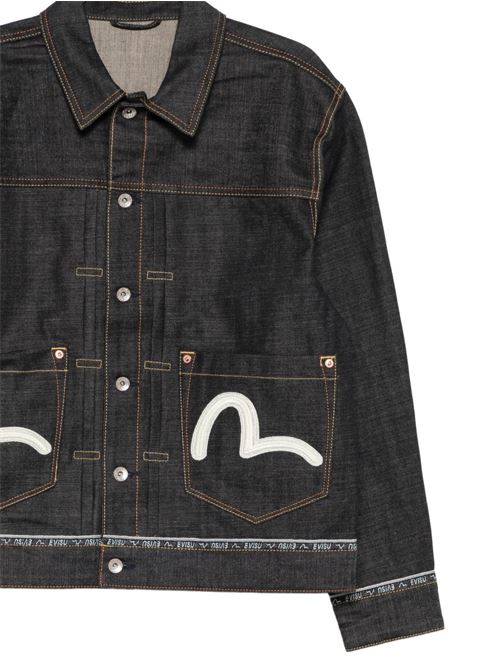 Giacca uomo Evisu indigo in denim EVISU | 2ESHTM6DJ1001INDIGO