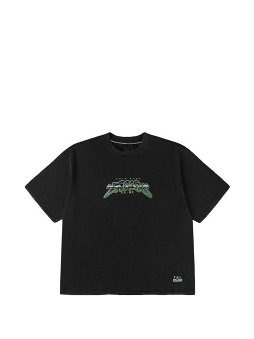 T-shirt uomo Evisu nera con stampa grafica EVISU | 2ESHTM6TS1089BLACK