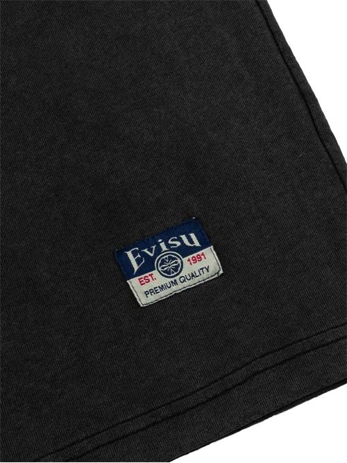T-shirt uomo Evisu nera con stampa grafica EVISU | 2ESHTM6TS1089BLACK