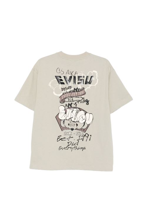 T-shirt uomo Evisu grigia con stampa logo EVISU | 2ESHTM6TS1097GREY