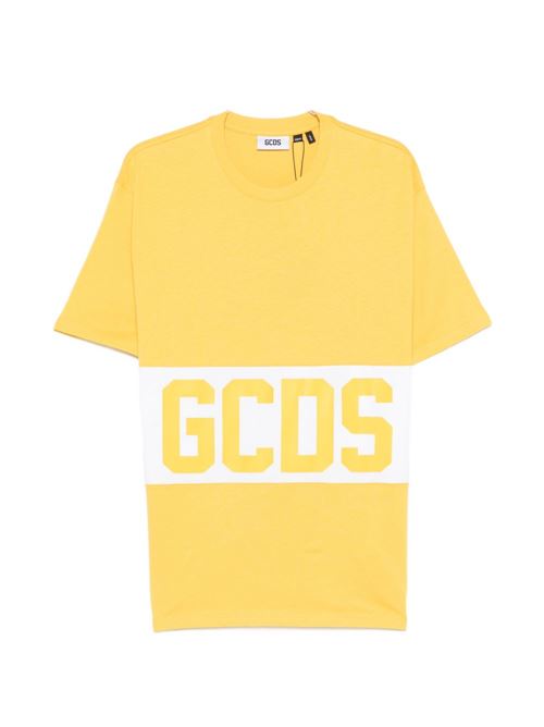 T-shirt uomo mezza manica gialla GCDS GCDS | Z0MLQC140J101240A