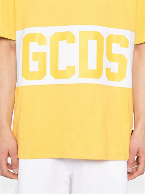 T-shirt uomo mezza manica gialla GCDS GCDS | Z0MLQC140J101240A