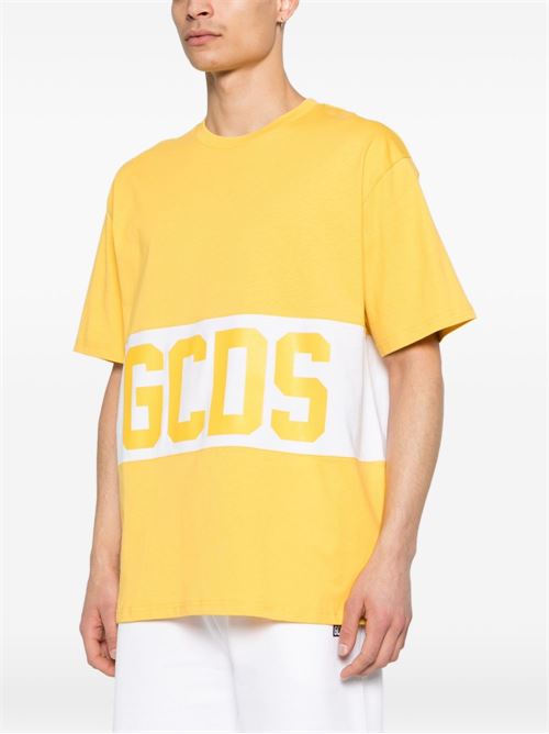 T-shirt uomo mezza manica gialla GCDS GCDS | Z0MLQC140J101240A