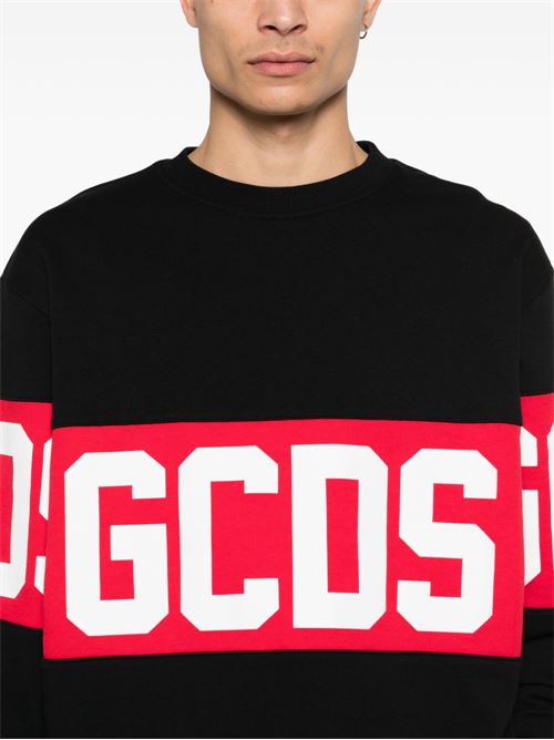 Felpa uomo girocollo nera GCDS GCDS | Z0MLQE139F004999R