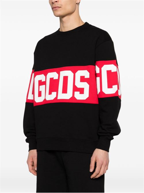 Felpa uomo girocollo nera GCDS GCDS | Z0MLQE139F004999R