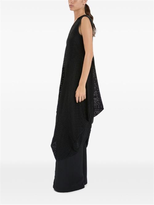 Abito donna High midi nero con scollo a V HIGH | S2185217541199