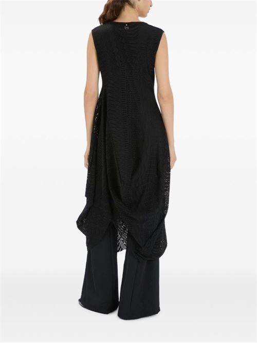 Abito donna High midi nero con scollo a V HIGH | S2185217541199