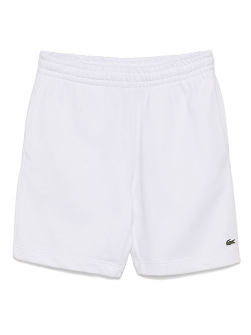 Bermuda uomo sportivo bianco LACOSTE | GH9860001