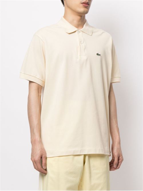 Polo uomo manica corta panna LACOSTE | L1212056