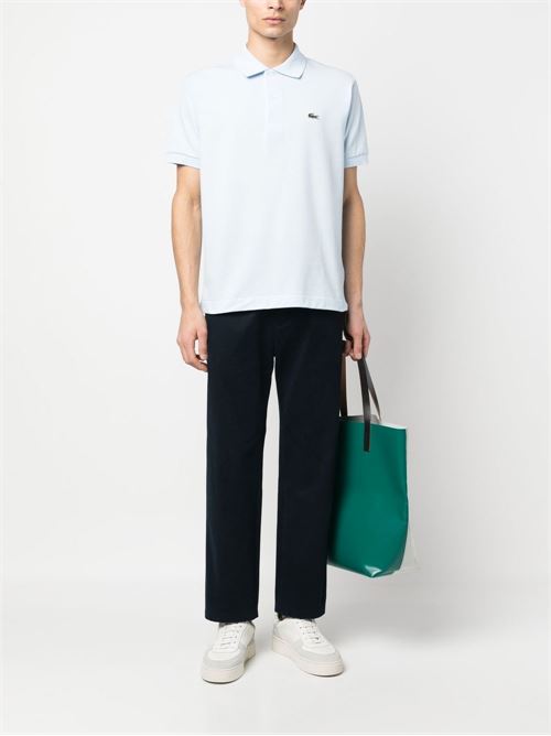 Polo uomo maniche corte celeste LACOSTE | L1212T01