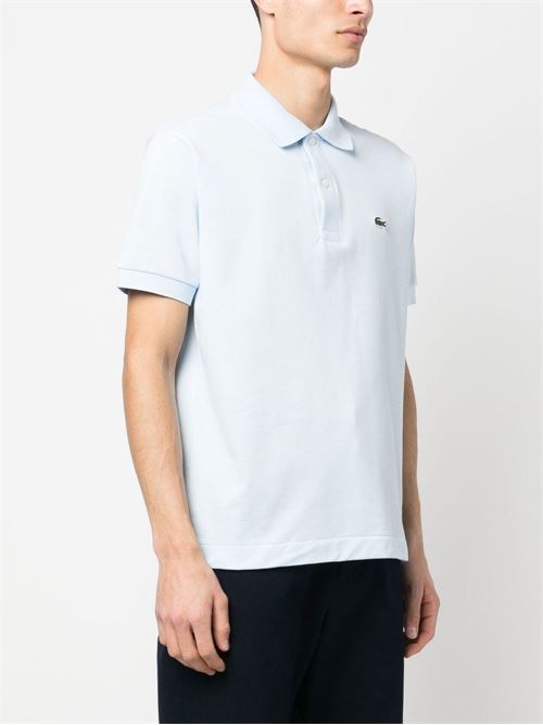 Polo uomo maniche corte celeste LACOSTE | L1212T01