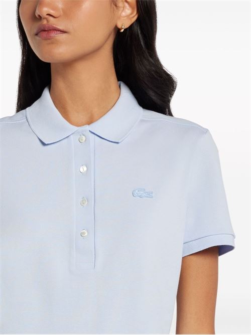 Polo donna manica corta celeste LACOSTE | PF5462J2G