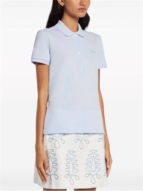 Polo donna manica corta celeste LACOSTE | PF5462J2G