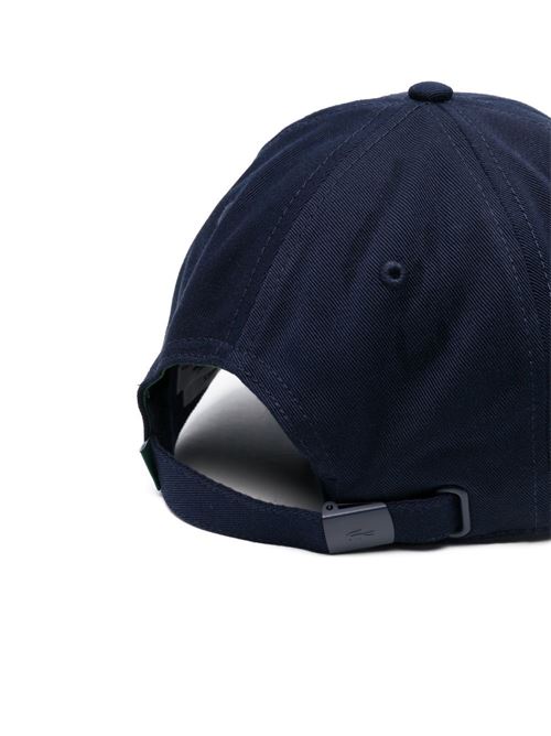 Cappello con tesa in twill marine LACOSTE | RK0440166