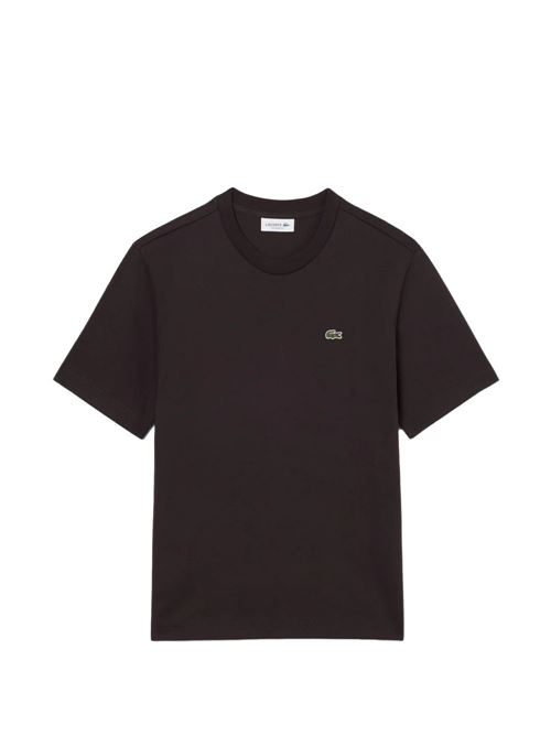 T-shirt donna manica corta marrone LACOSTE | TF72153LA