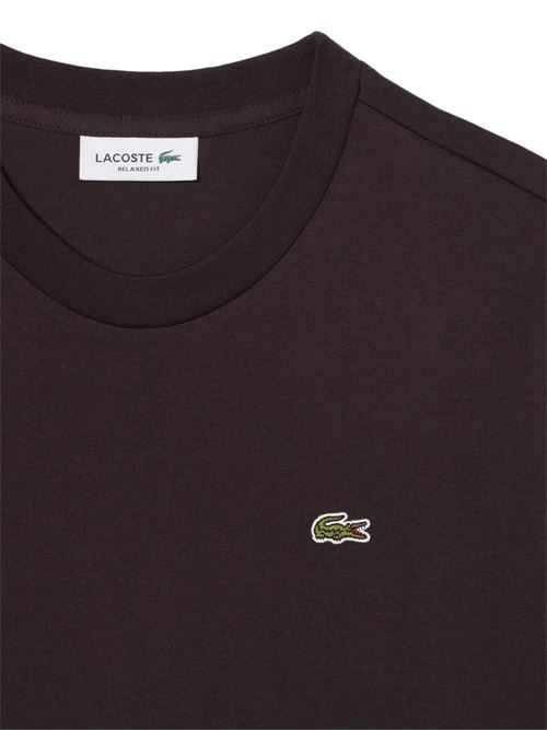 T-shirt donna manica corta marrone LACOSTE | TF72153LA