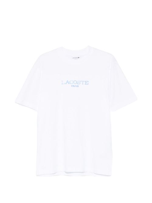 T-shirt uomo Lacoste celeste manica corta LACOSTE | TH1435001