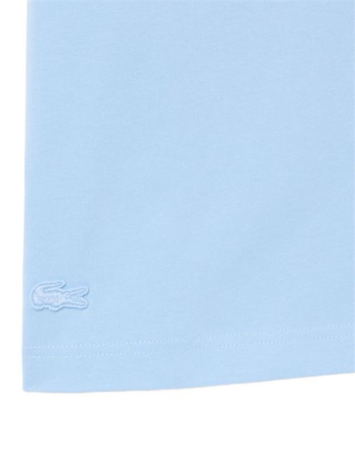 T-shirt uomo Lacoste celeste manica corta LACOSTE | TH1435HBA