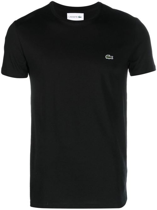 T-shirt uomo manica corta nera LACOSTE | TH6709031
