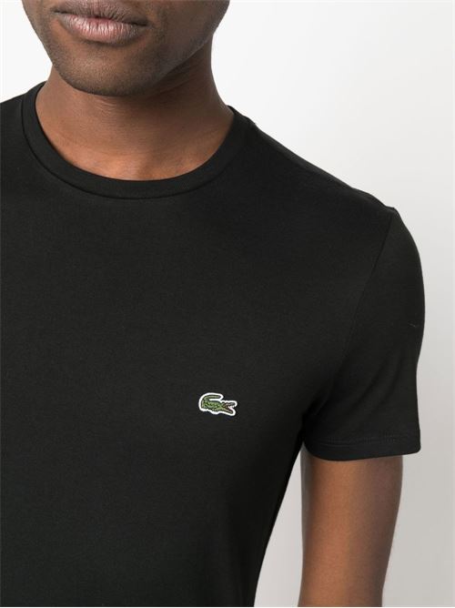 T-shirt uomo manica corta nera LACOSTE | TH6709031