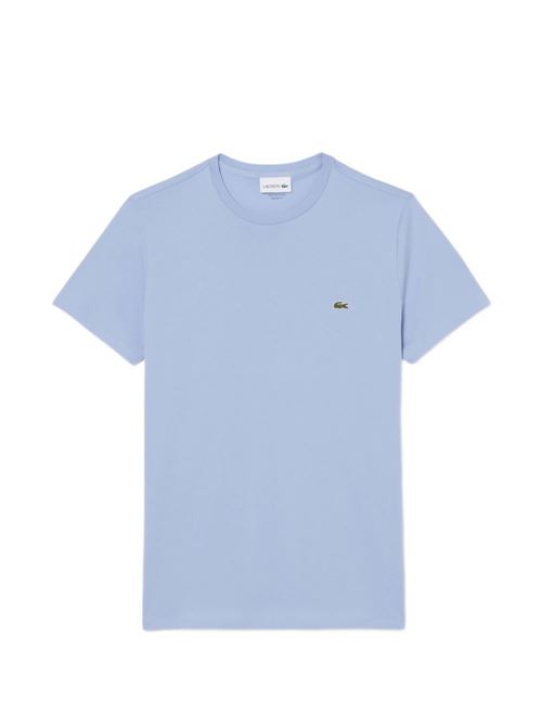 T-shirt uomo manica corta celeste LACOSTE | TH6709AEY