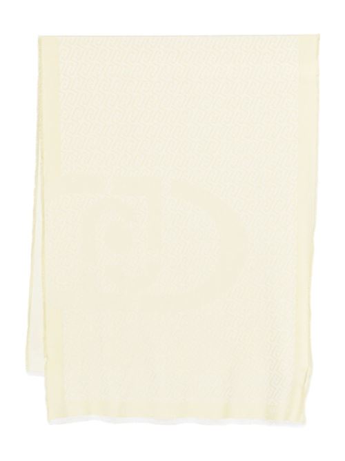 Foulard donna giallo con logo jacquard LIU-JO | 2A6001T030040636