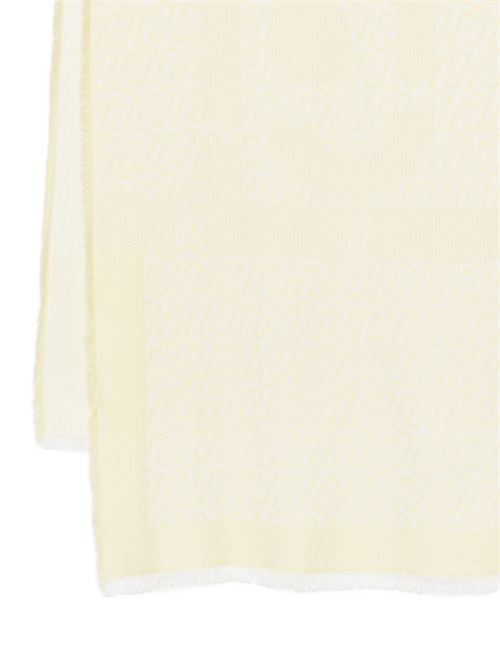 Foulard donna giallo con logo jacquard LIU-JO | 2A6001T030040636