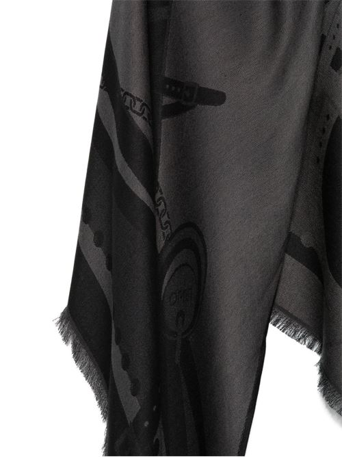 Sciarpa donna nera con frange LIU-JO | 2A6024T030022222