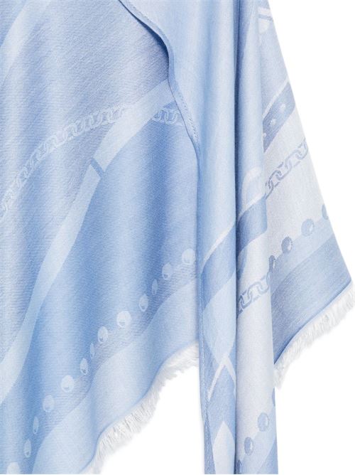 Sciarpa donna celeste con frange LIU-JO | 2A6024T030083937