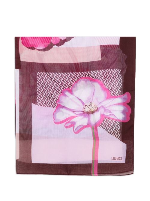 Foulard donna Liu Jo floreale rosa LIU-JO | 2A6042T274591620