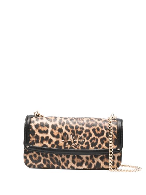 Borsa donna a tracolla piccola con stampa animalier LIU-JO | AA6073E111900047