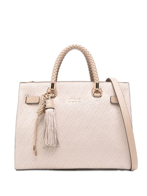 Borsa donna tote con motivo monogram LIU-JO | AA6086T384A51308