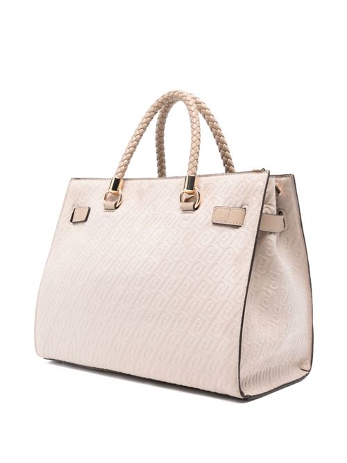 Borsa donna tote con motivo monogram LIU-JO | AA6086T384A51308