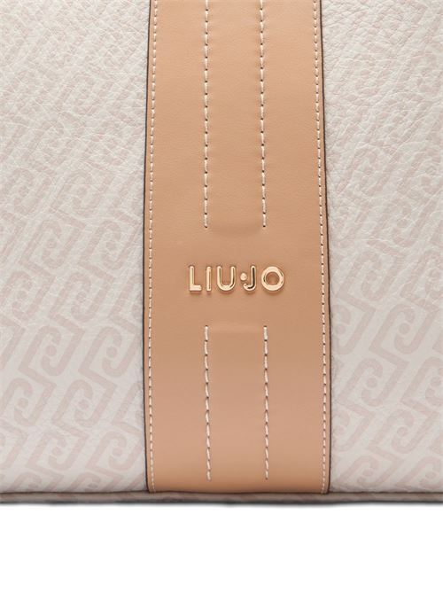 Borsa donna tote media con motivo monogram LIU-JO | AA6104E1118C3920