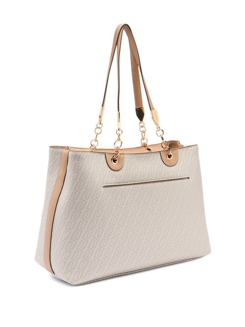 Borsa donna tote media con motivo monogram LIU-JO | AA6104E1118C3920