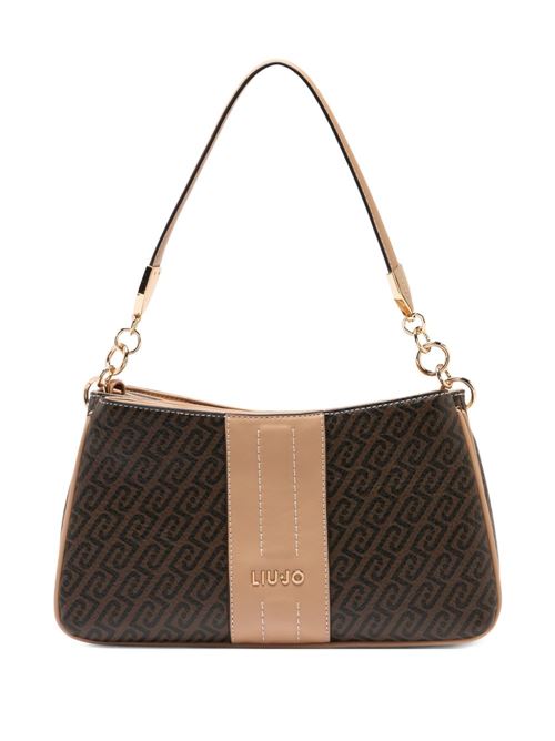 Borsa donna a spalla con motivo monogram LIU-JO | AA6107E1118C3904