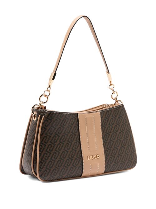 Borsa donna a spalla con motivo monogram LIU-JO | AA6107E1118C3904